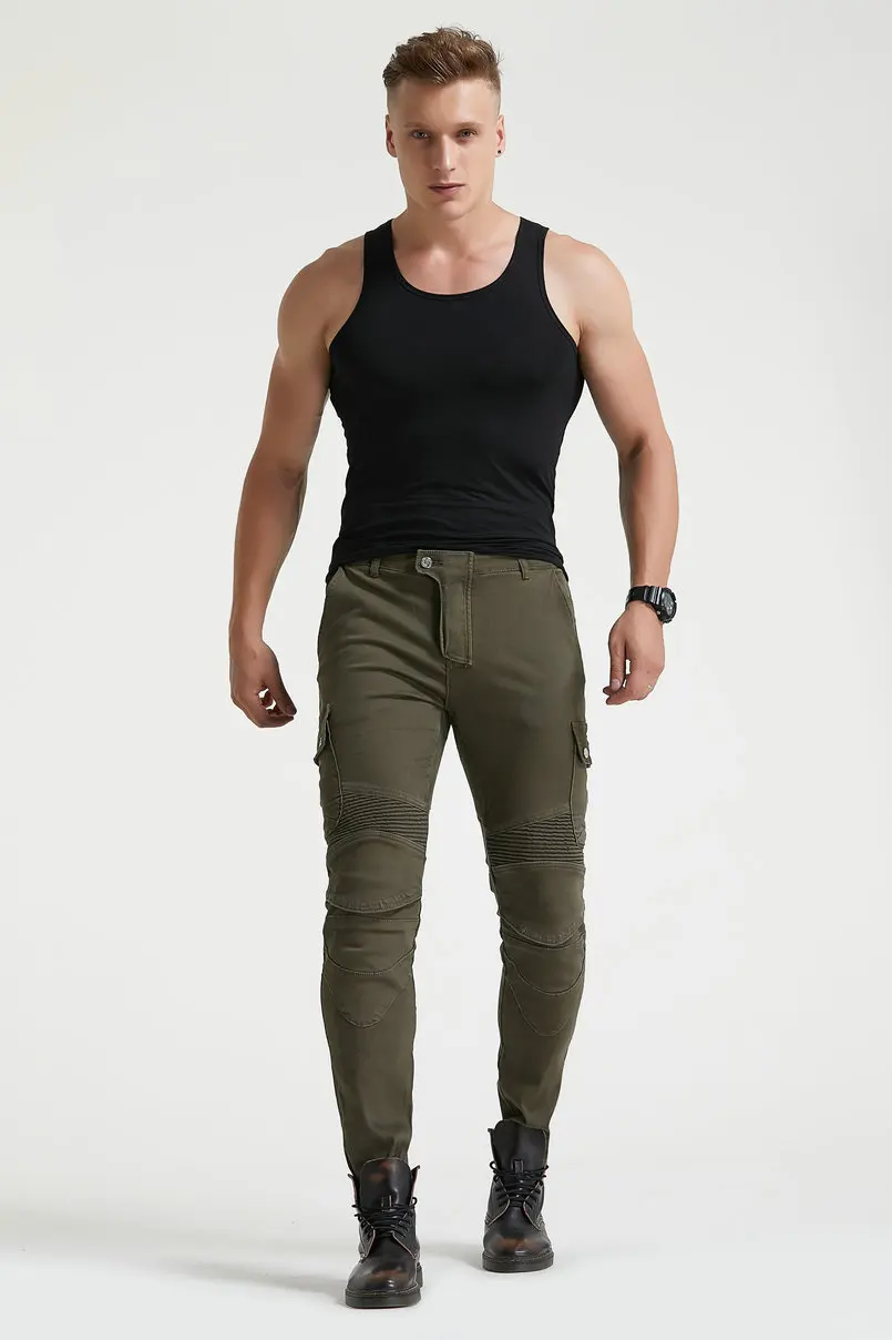 Мужские Винтажные байкерские джинсы LOONGBIKER летние спортивные брюки для гонок и