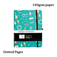 chemistry doodle bullet dotted journal b6 160gsm thick paper travel planner diary back pocket hard cover notebook
