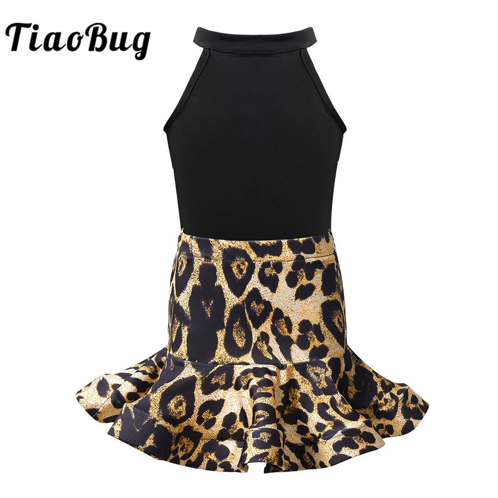 TiaoBug/Детское платье для латинских танцев балетное трико гимнастики девочек с