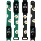 Силиконовый браслет Mi Band 3 4 5, ремешок для Mi Band 4, браслет с принтом граффити, аксессуары для Mi Band 6, ремешок