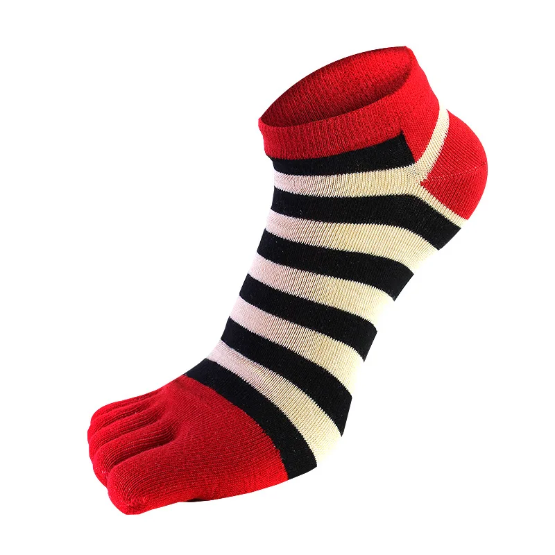 

5 Pair Five Finger Socks Men's Cotton Thread Low Cut Short Tube Spring Summer Pure Casual Boat Socks Split Toes Wholesale ECHO