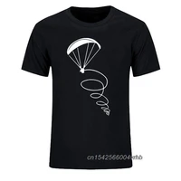2021 graphic new casual men t shirt paragliding fly pilot design man cotton short sleeve t shirts