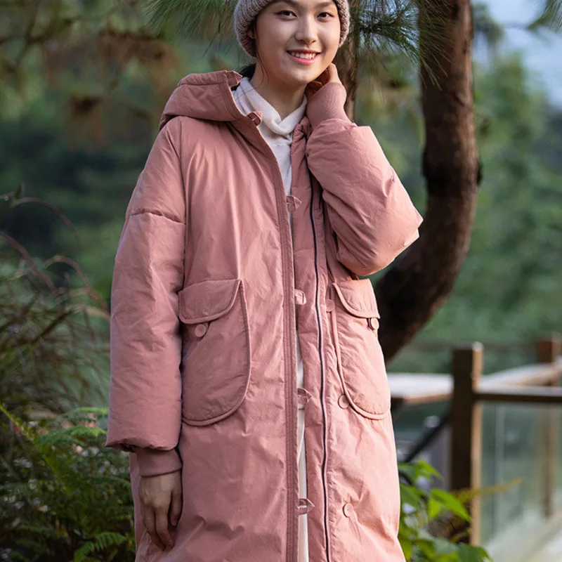 

Роскошные женские пуховики с капюшоном miegofce 2019 зимняя верхняя одежда повседневные Теплые Топы Брендовые куртки Женская Длинная свободная ...