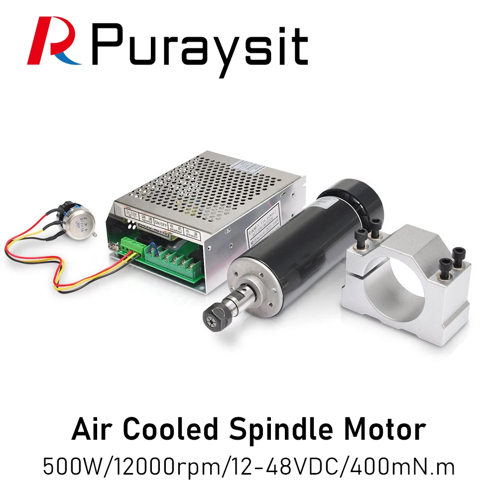 500 Вт шпиндель с воздушным охлаждением патрон ER11 CNC Шпиндельный двигатель +