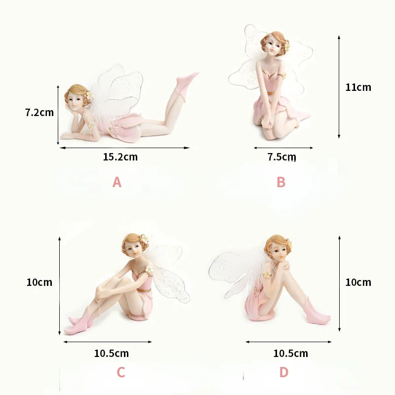 Красивая сказка со встроенным розовым ангелом кукла украшение для дома