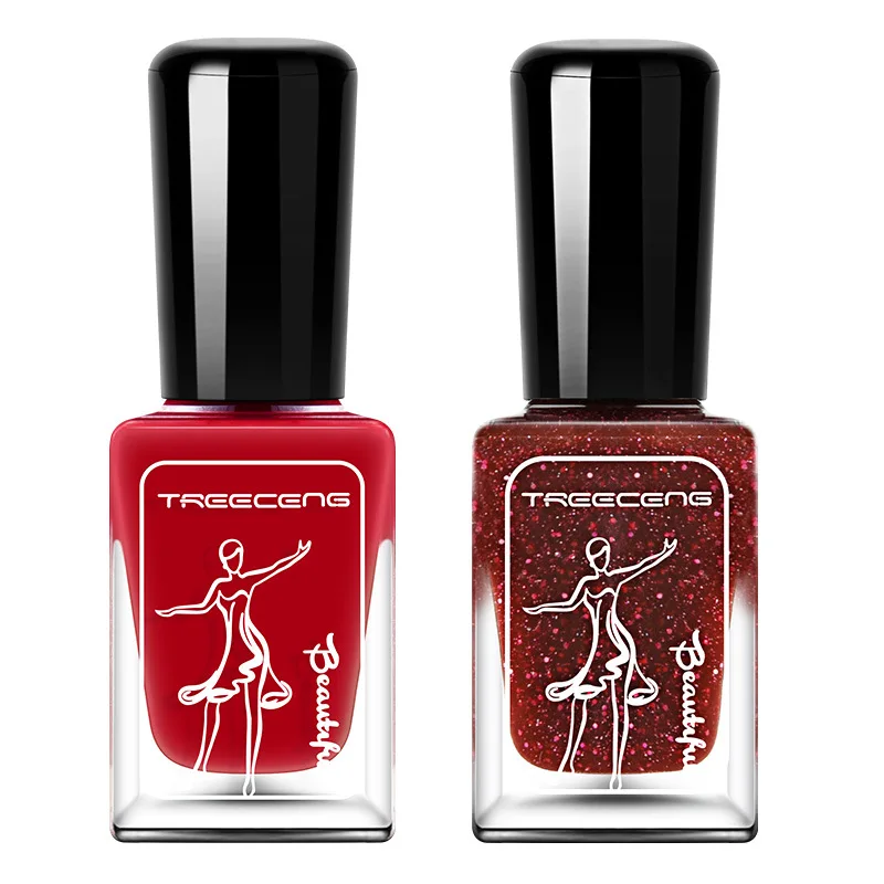 

Finchson 15ml nail polish waterproof and durable non-peelable micro-glue nude pearl sequin sequin toenail oil