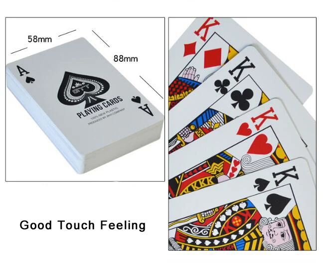 Карты для покера из ПВХ водонепроницаемый Техасский Холдем игральные карты