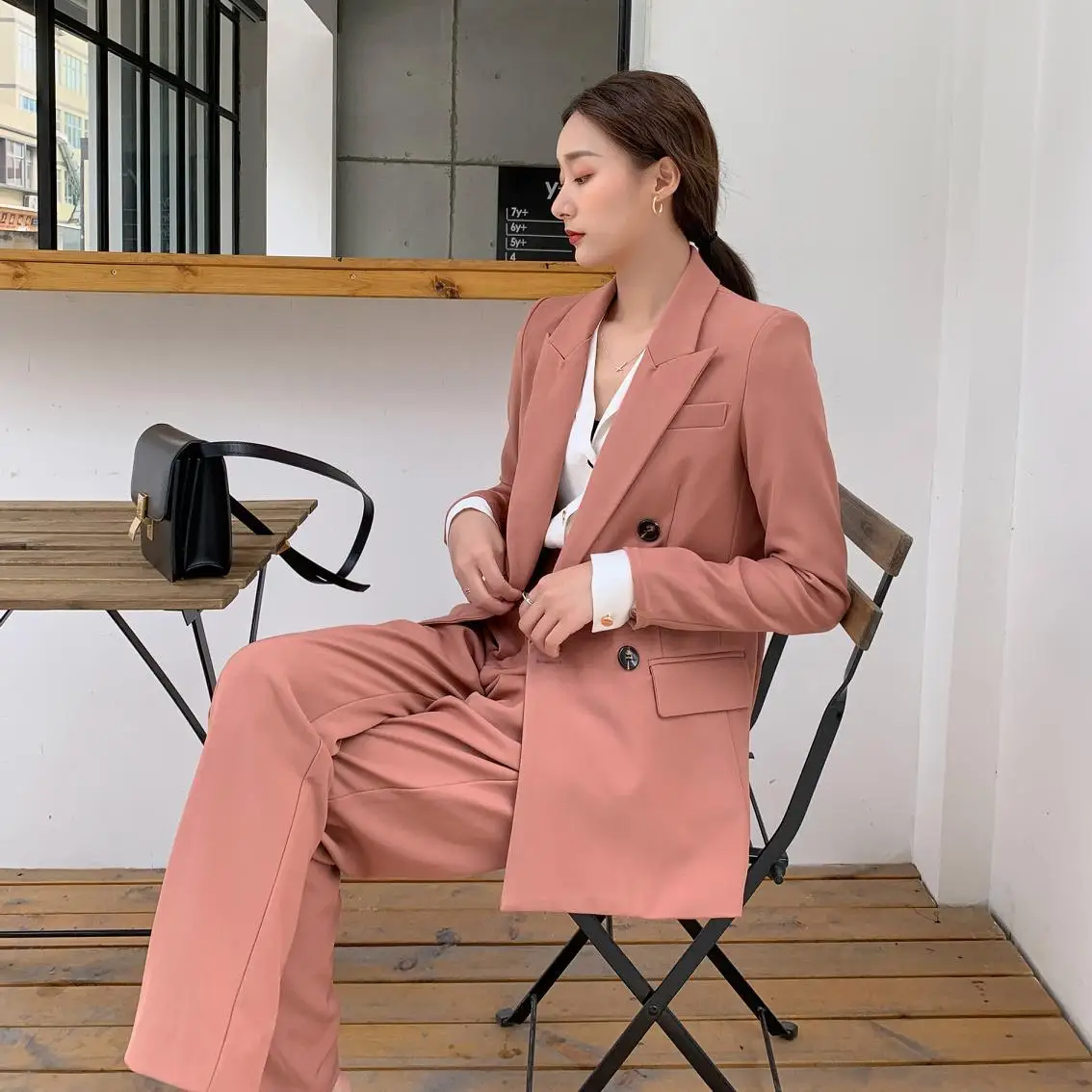 Весенний модный блейзер для досуга костюмы женский темпераментный Тонкий костюм
