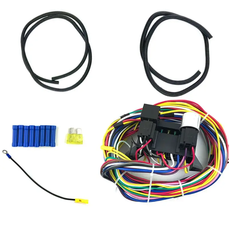 

P82B 12 Circuit Universal Wiring Harness Muscle Car Hot Rod Street Rod XL Wires Durable Wires New