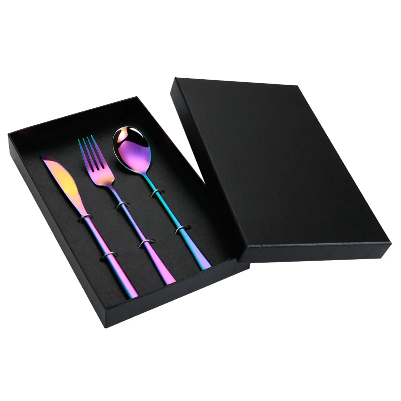 Набор столовых приборов 3 в 1 набор вилка ложка нож дорожная посуда столовые