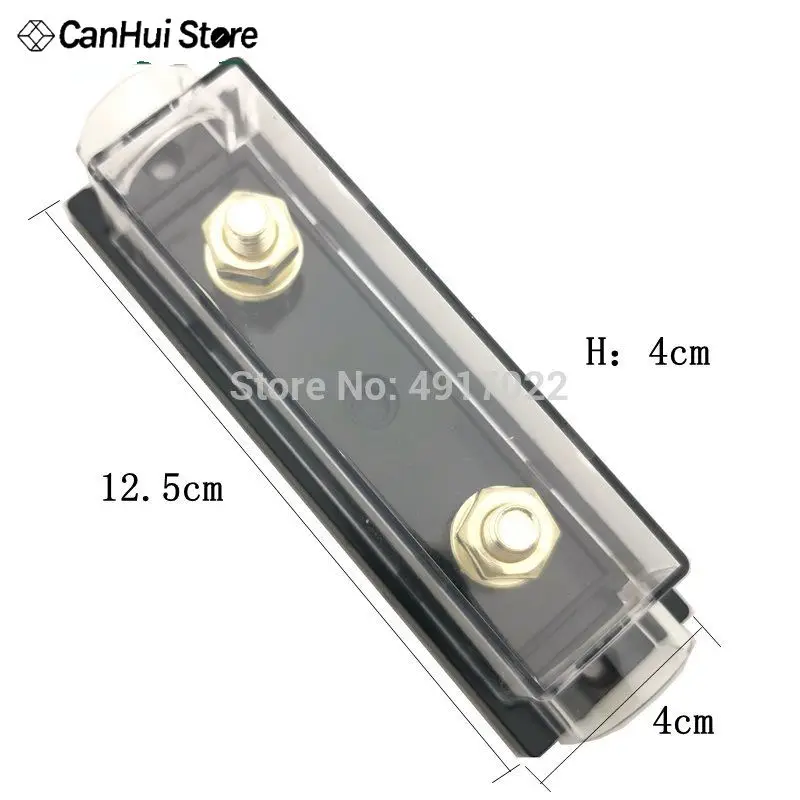 1Set ANL-H ANL-B Transparent Car Fuse Box ANL Holder Distribution in line 0 4 8 GA Positive With Fusible 100A 200A | Обустройство