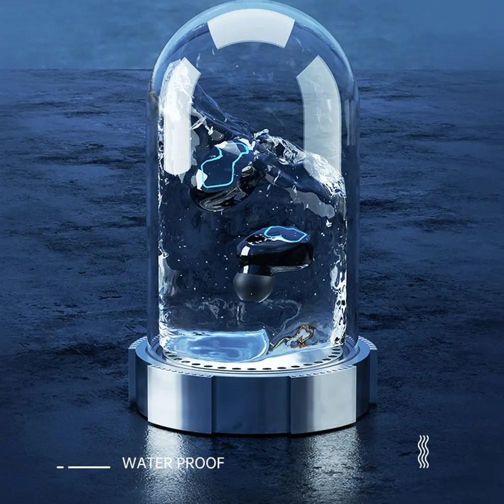 

Bluetooth 5.1 Earphones 2200mAh Charging Box Wireless Headphone Stereo Sports Waterproof Earbuds Headsets With Microphone & LED