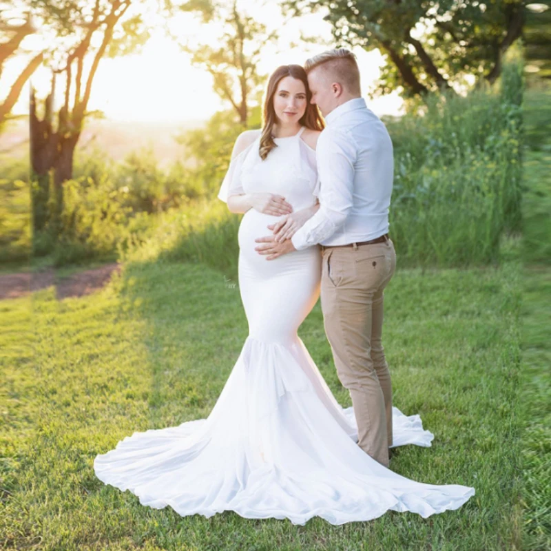 OKayMom реквизит для фотосъемки беременных длинный камисоль платье труба Одежда