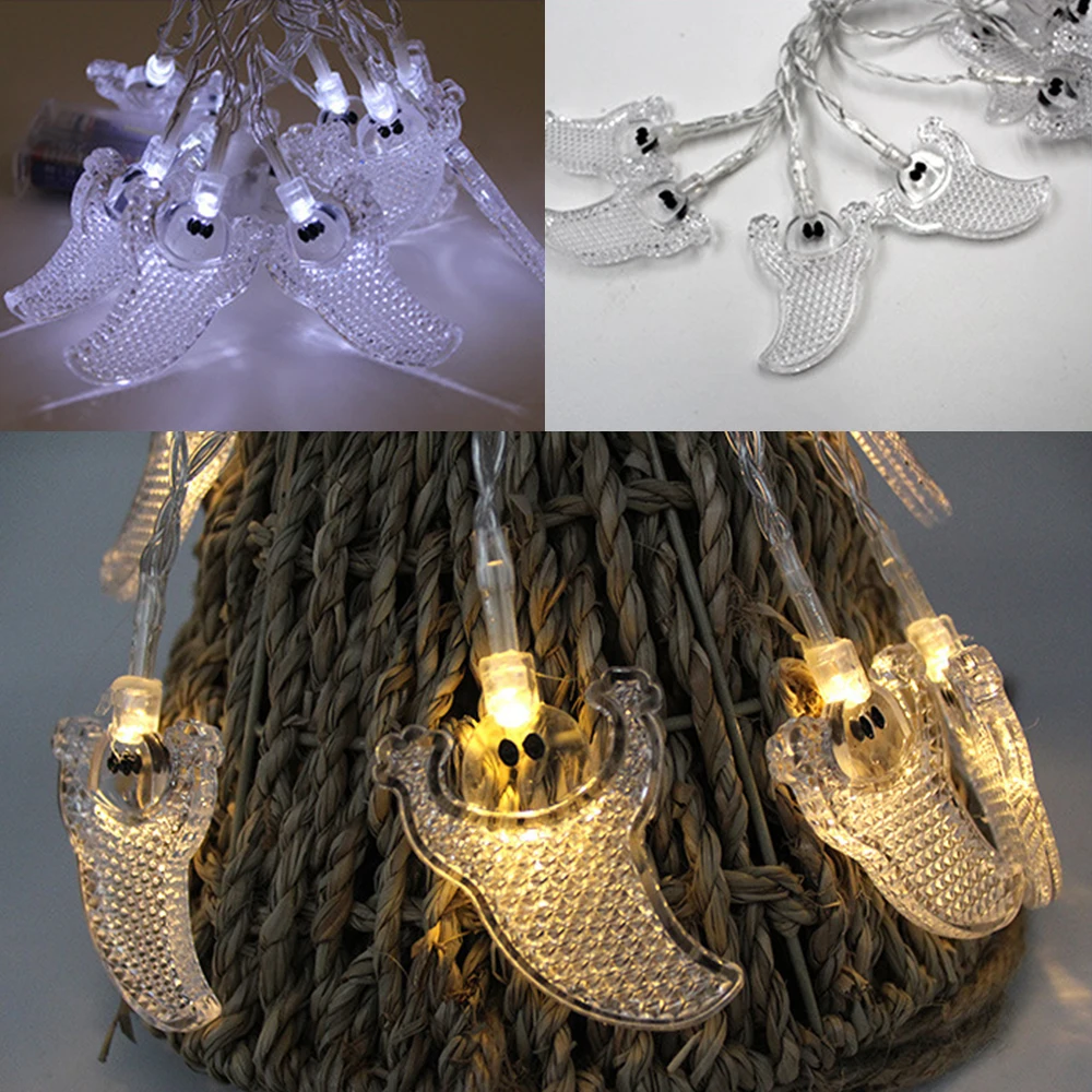 1.5m Halloween Decoration LED String Lights Lantern Home outdoor Party Light Pumpkin ghost bat Banner Happy | Дом и сад