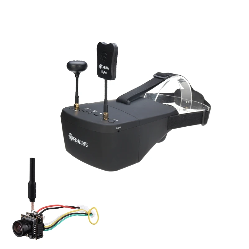 Eachine EV800D 5 дюймов 800*480 гарнитура HD DVR разнесенные FPV очки Радиоуправляемый Дрон + TX06