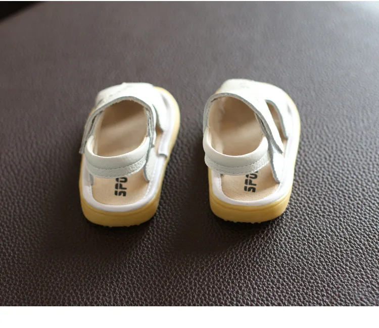 

Summer Baby Sandals Genuine Leather Baby Summer Shoes 1-3 Years Old Soft Bottom Toddler Shoes Sandals Kids