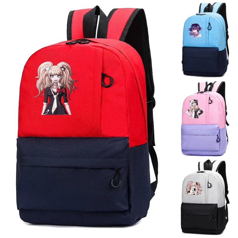 

Холщовый Рюкзак для подростков, школьные ранцы для мальчиков и девочек с аниме «данганронпа», сумка для ноутбука для мужчин и женщин