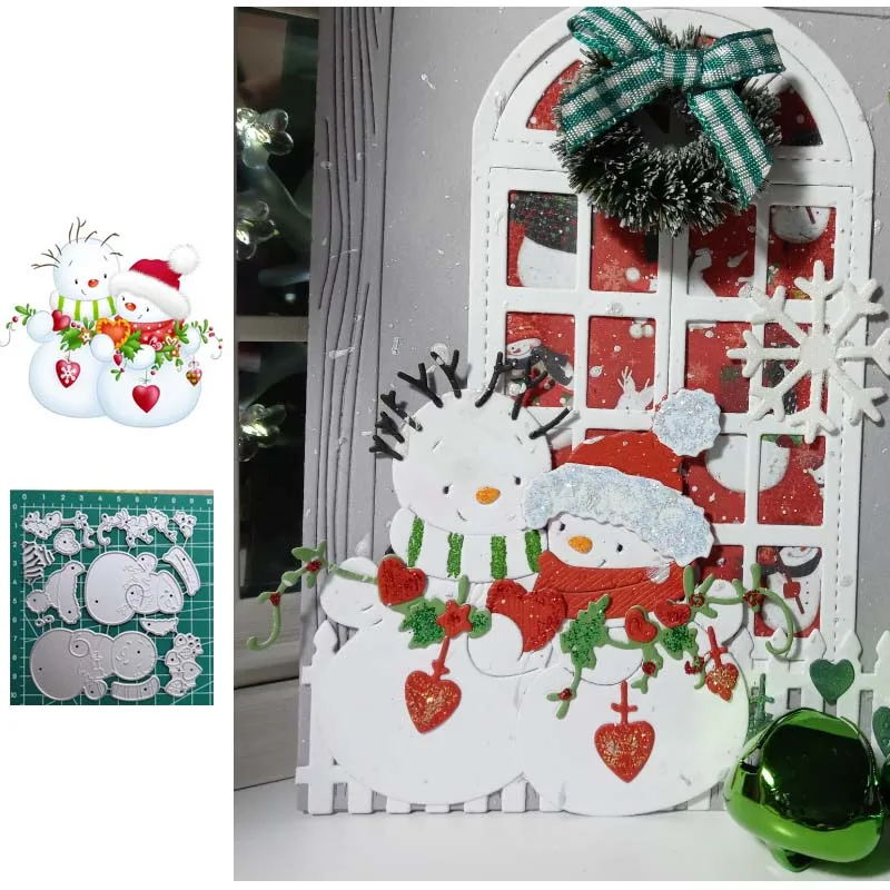 Новые рождественские Вырубные штампы металлические для скрапбукинга