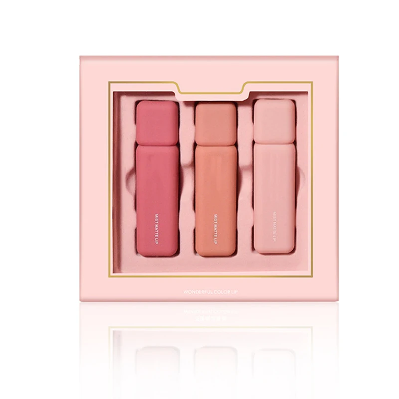 3 Colors/Set Velvet Matte Lip Glaze Long Lasting Waterproof Lipgloss Makeup Tool TY99 |