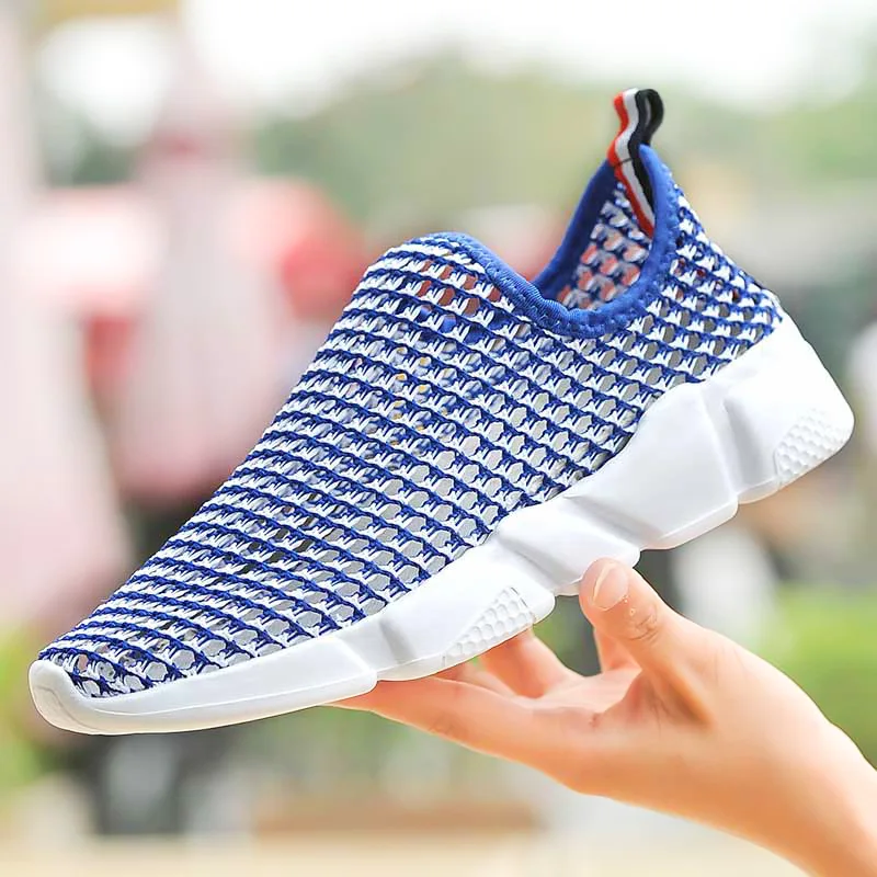 Женские Дышащие сетчатые кроссовки повседневная обувь женские однотонные на