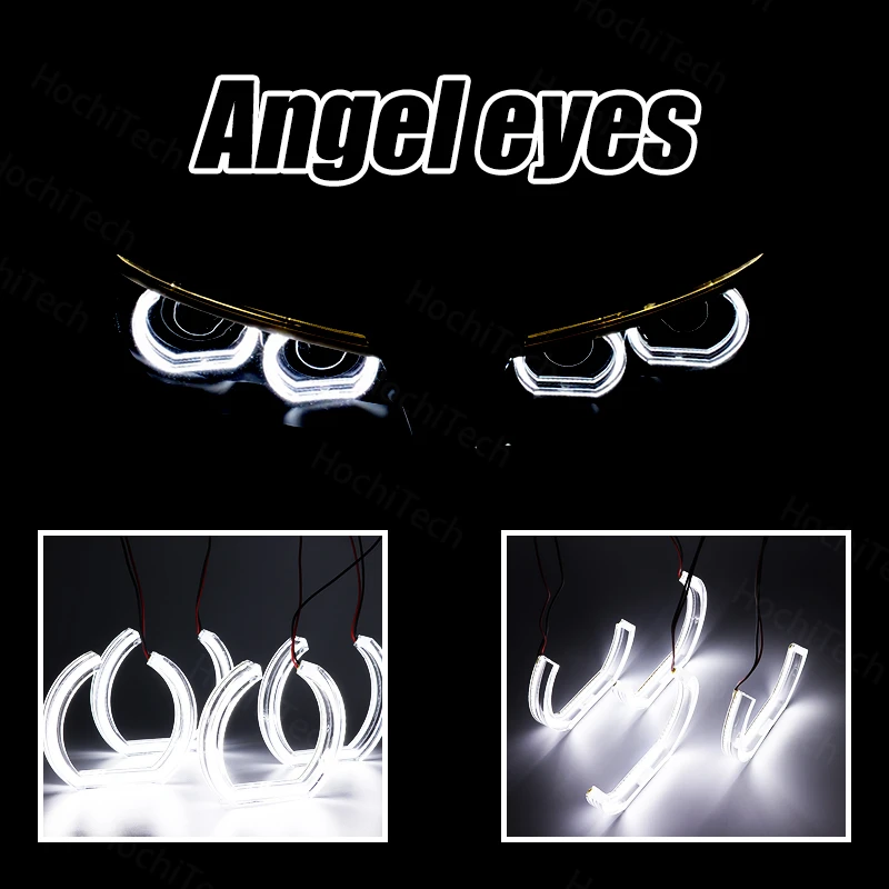 СВЕТОДИОДНЫЙ LED Angel Eye 6000K белое кольцо ореола DRL дневсветильник для BMW X3 F25 2010-2014
