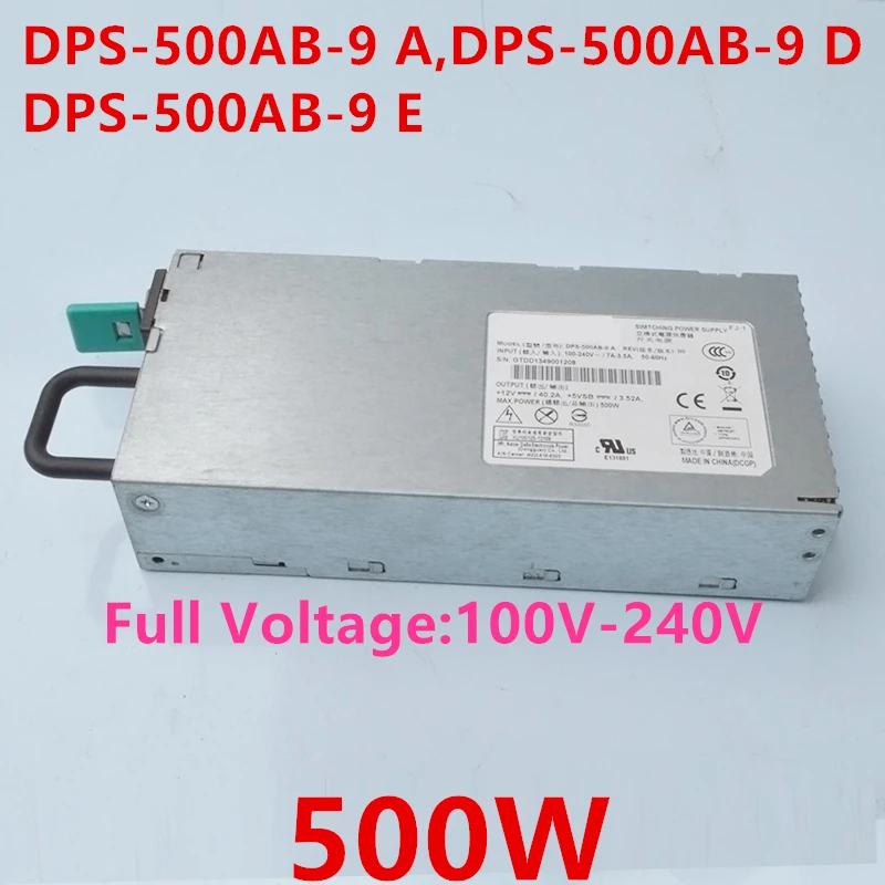 Новый оригинальный блок питания для Дельта 500 Вт Питание DPS 500AB 9 в D E|Блоки