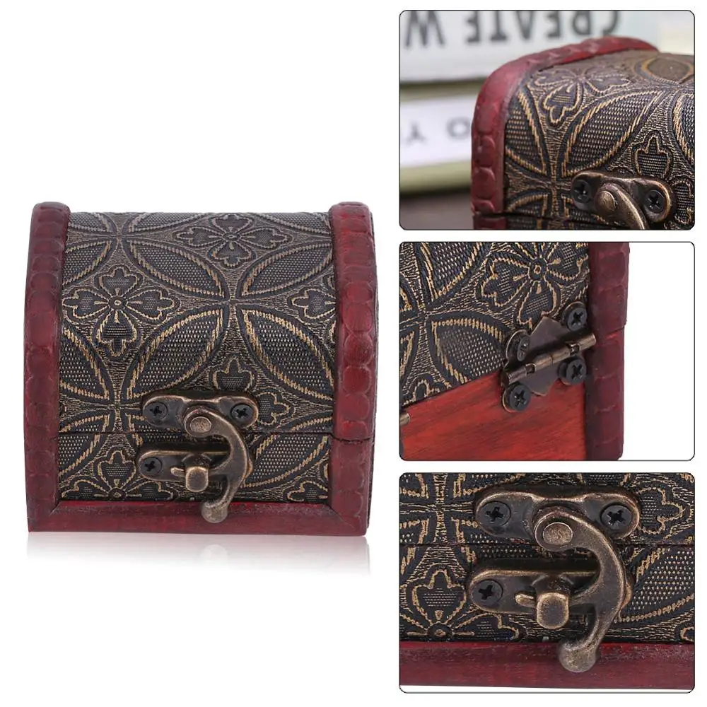 Фотофоны со старинным деревянным Ювелирные изделия Чехол Классическая