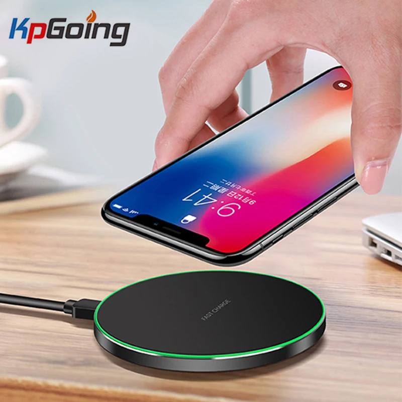 QC3.0 Быстрое беспроводное зарядное устройство 9 в Qi Беспроводное для IPhone 8 X XR XS Max 11