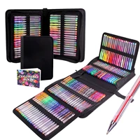120 colours gel pen with 1 colouring book in travel case for adults colouring books drawing crafts scrapbooking journaling