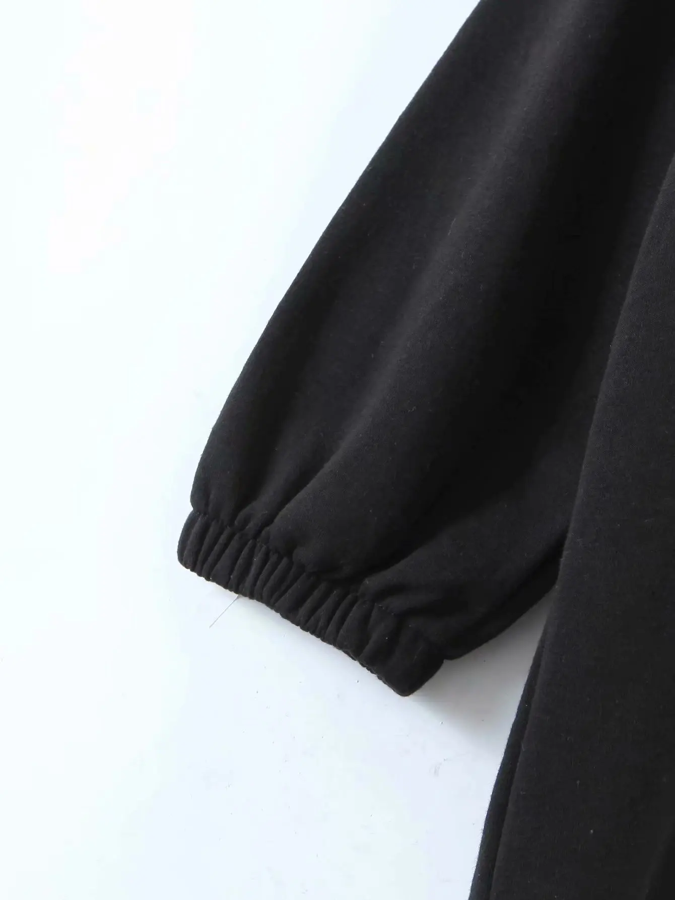 

Winter Letter Printing Hooded Women Long Sleeve Casual Hoodie Loose Pullovers Fleece Sweatshirt For Girls Black Streetwear