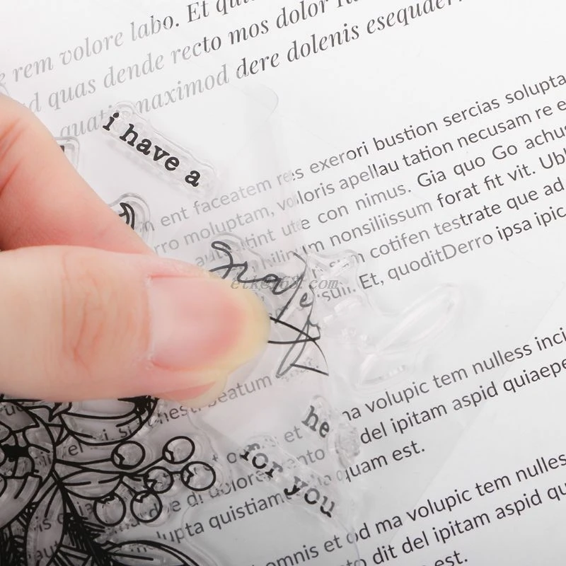 Цветок DIY силиконовый прозрачный штамп цепляться печать тиснение для