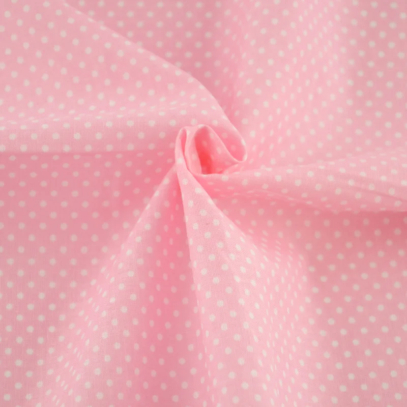 1 Piece White Dot Designs Fat Quarter Sewing Printed Cotton Fabric Plain for Doll's Clothes Crafts Scrapbooking Patchwork | Дом и сад