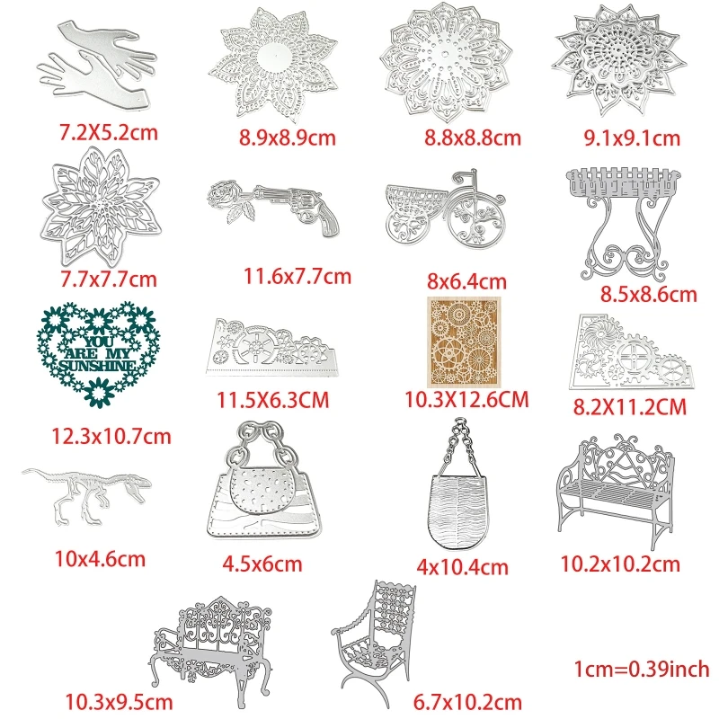 2021 новый стул цветок различные узоры Трафаретный вырубной штамп Скрапбукинг