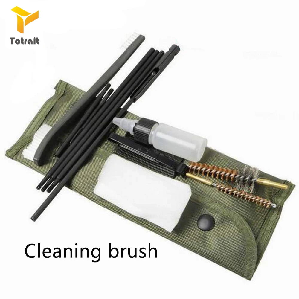 Airsoft M4 M16 Rifle Gun Cleaning Kit 10 Piece .22 22LR .223 556 Rod Nylon Brushes Set Convenient Accessories Clean Tools | Спорт и