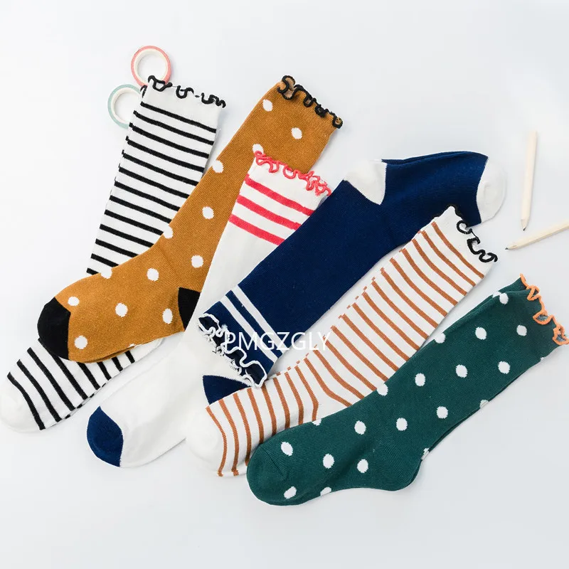 Medias de tubo para ni&ntilde;os, pendientes, primavera y verano, calcetines acolchados de algod&oacute;n-2