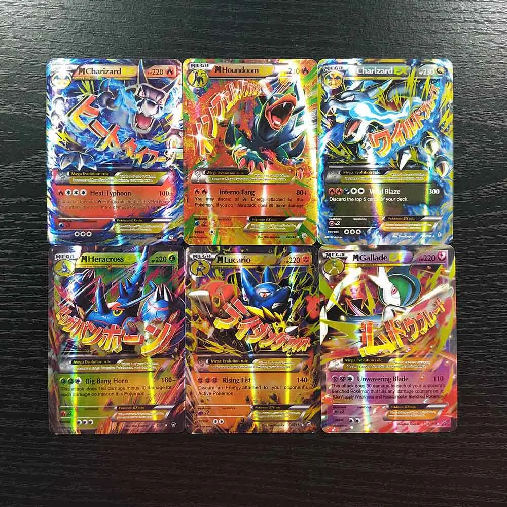 Настольная игра TAKARA TOMY Pokemon Cards 30 Mega Deck коллекция боевых блестящих карт детские