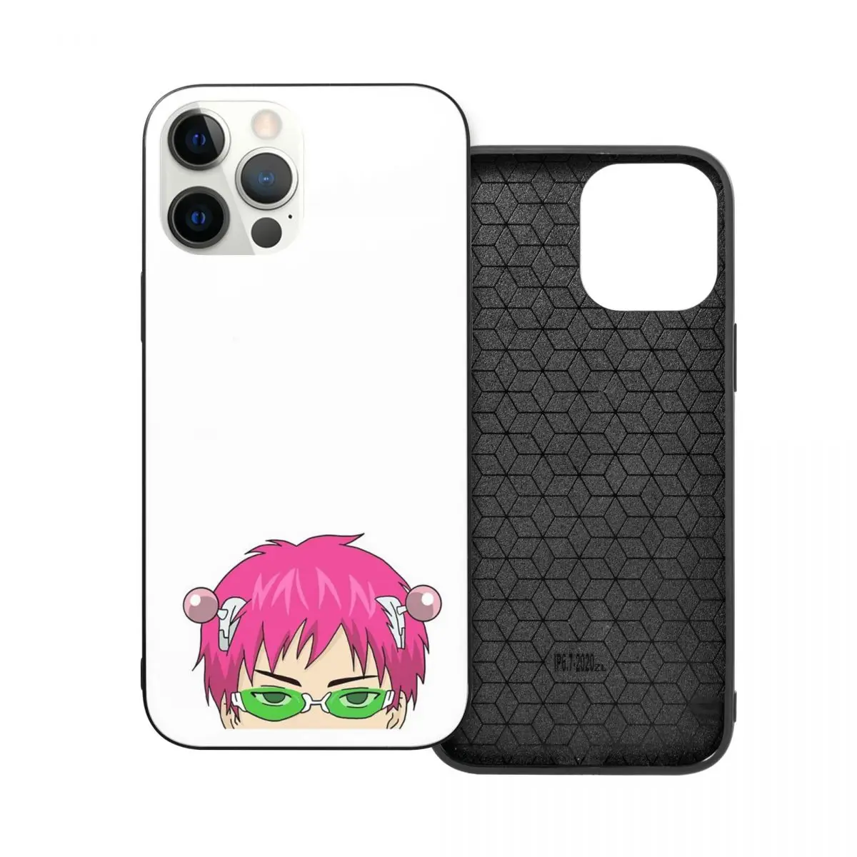 

Стеклянный бампер Saiki K PC из ТПУ для телефона iPhone 12 11 Xs Xr X Pro Max Mini 7 8 Se2 Plus 6 6S