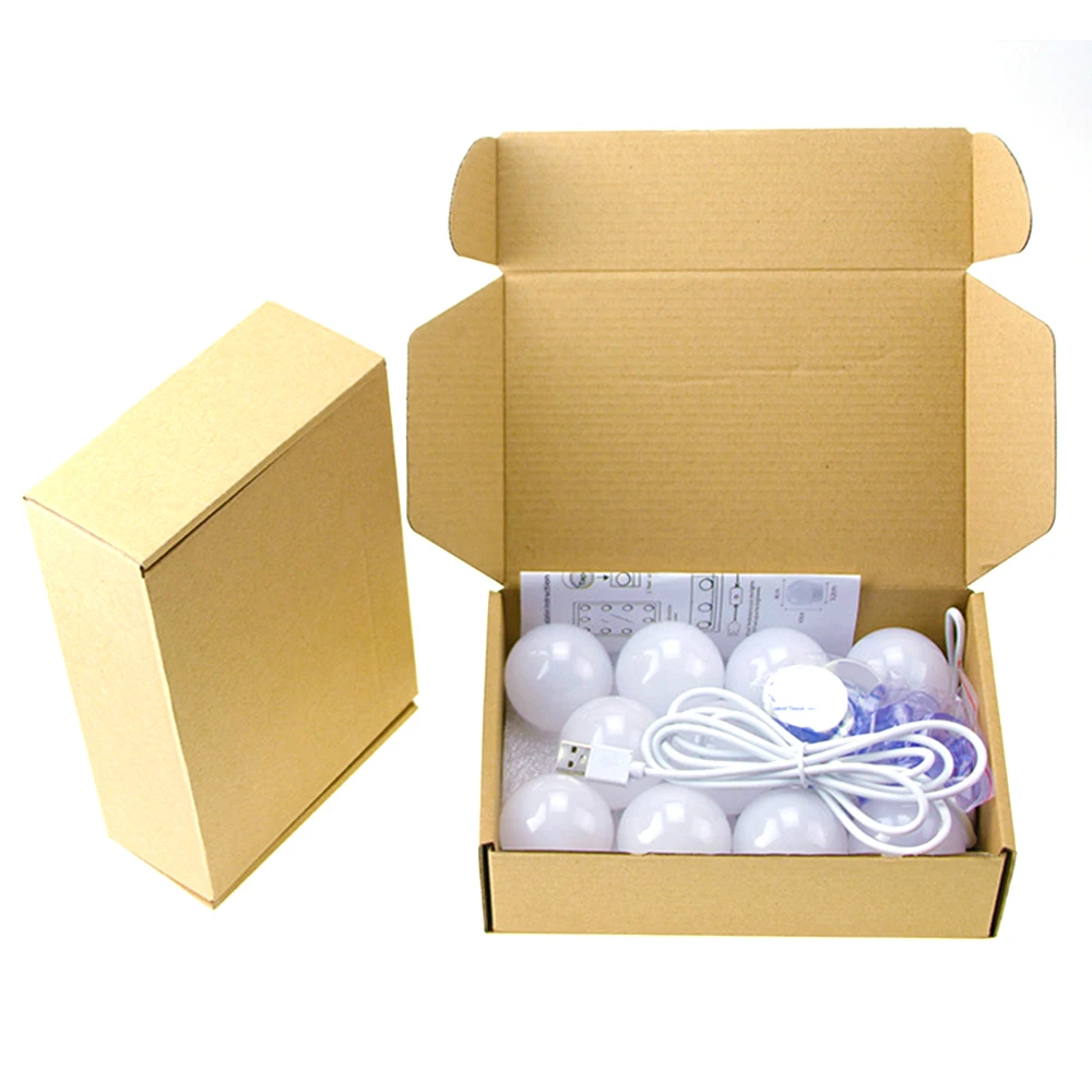 

14 LED Mirror Bulbs Makeup Light Super Bright Portable Cosmetic Mirror Lights Kit Hollywood Style USB Charged Make Up