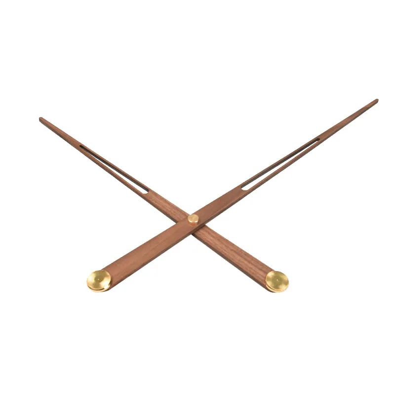 Деревянные настенные часы в скандинавском стиле большие золотистые украшения