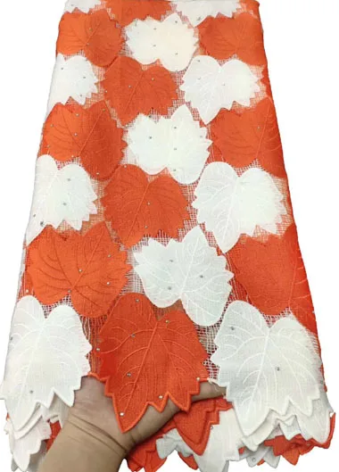 Синий и белый Африканский камень высококачественное Шелковое кружево