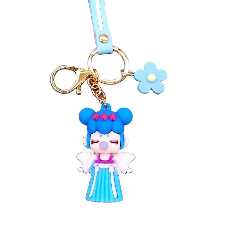 

New Super Cute Fairy Keychains Female Blind Box Lin Shen i Do Not Know The Key Chain Car Pendant Key Rings Gifts For Friends