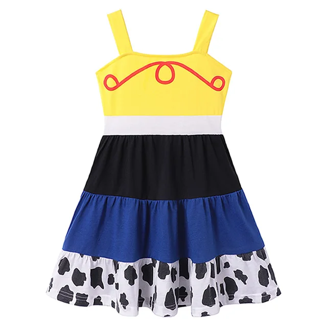 Woody Dress Игрушки для девочек история 4 древесные платья костюмы "Микки" Необычные Belle наборы Нэнси платье Минни Принцесса Snow Белоснежка Эльза Анна Одежда - Цвет: Woody Dress