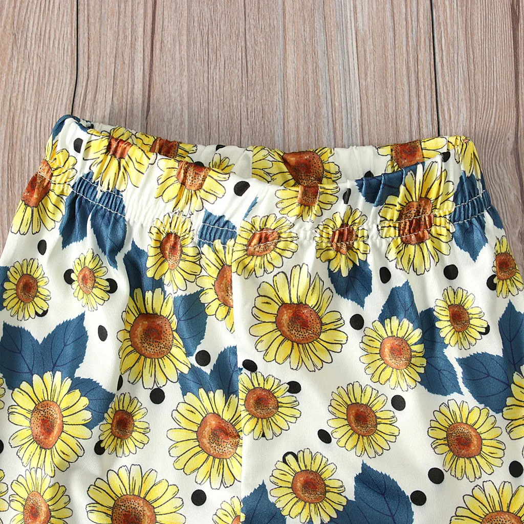 Одежда для маленьких девочек комплект с колокольчиками купальник джинсовые топы