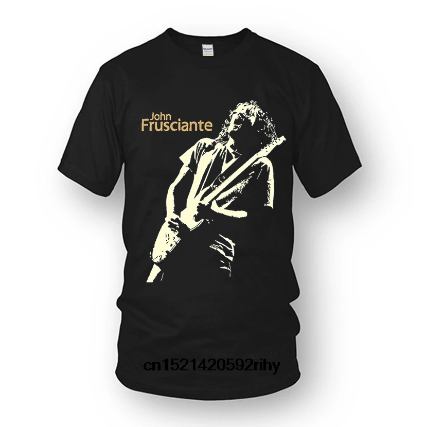 Мужская рубашка из натурального хлопка с круглым вырезом хит продаж John Frusciante