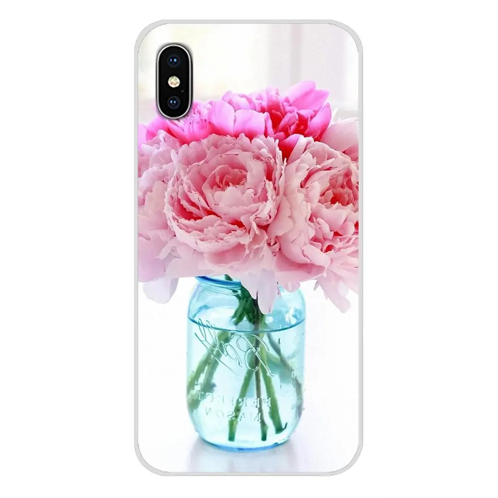 Розовые пионы с цветами аксессуары для телефонов чехлы Xiaomi Redmi 4A S2 Note 3 3S 4 4X 5 Plus 6 7 6A