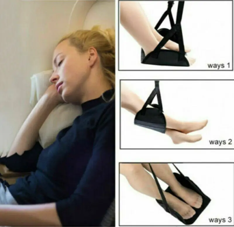 Comfy Hanger Travel Airplane Footrest Hammock Made with Premium Memory Foam Foot Resting hammock for travel office | Дом и сад