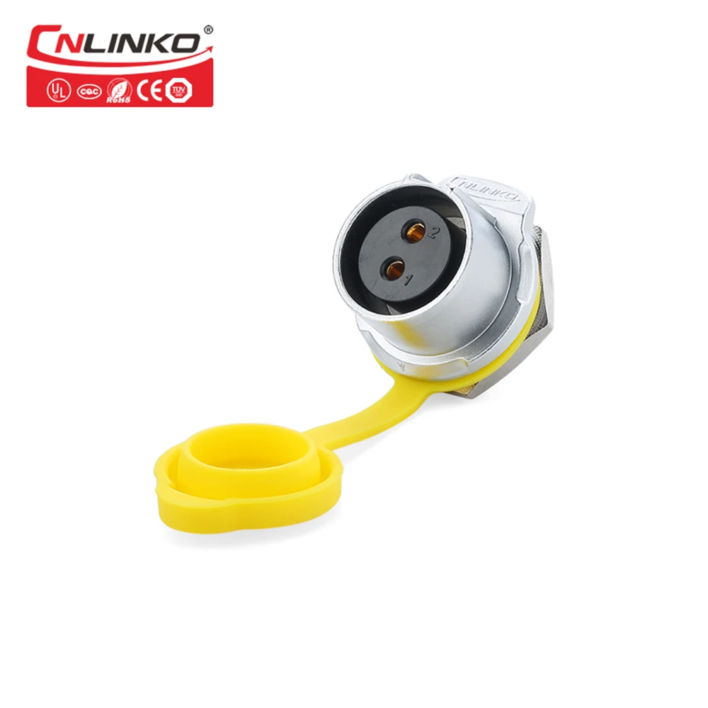 Cnlinko M20 2Pin разъем IP67 Водонепроницаемый промышленный штекер и гнездо 110 вольт