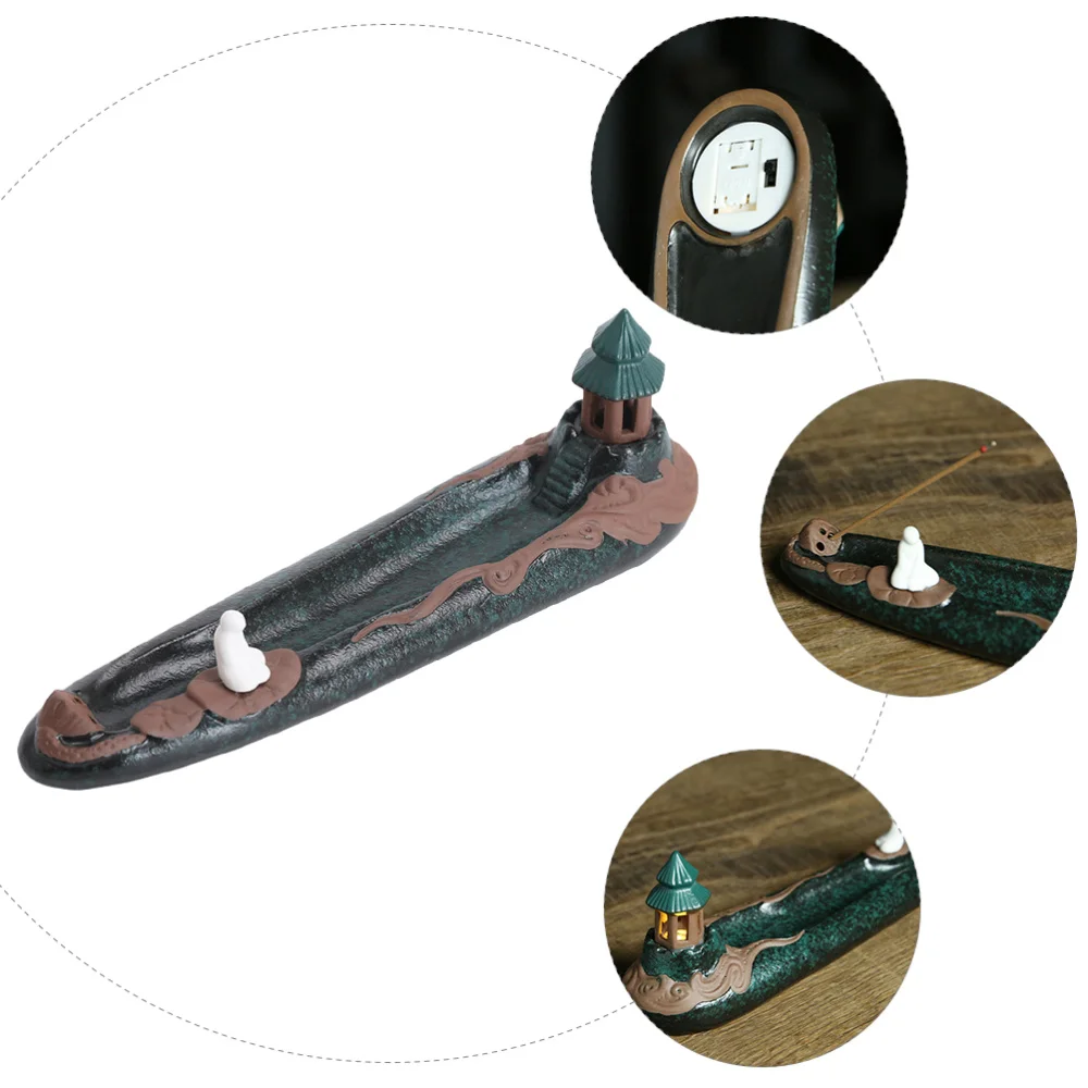 

1pc Incense Stick Insertion LED Vintage Incense Holder Incense Stick Tray