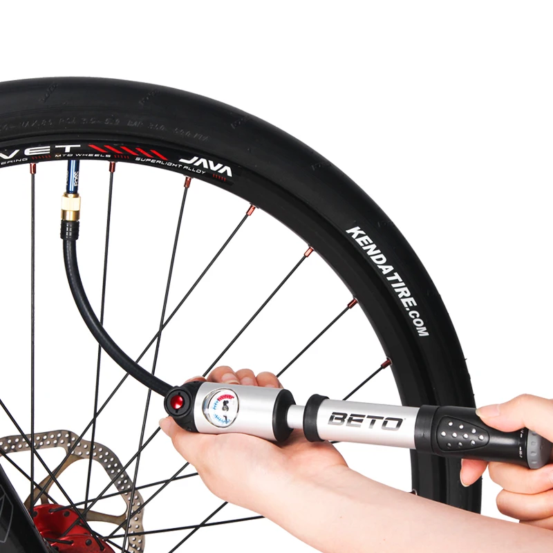 BETO MP 036 300psi MTB Портативный вилка воздушный насос для велосипеда Presta Schrader (Шрадер)