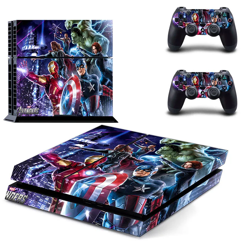 GCTM0003 Marvel Мстители PS4 наклейка s Play station 4 кожа PS 4 наклейки Наклейки Обложка для playstation 4 PS4 консоль и контроллер кожи - Цвет: GCTM0003